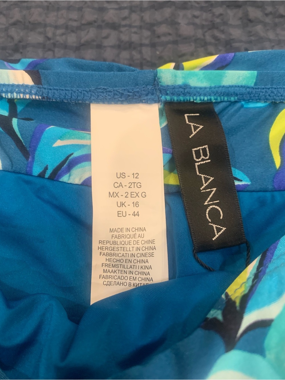La Blanca Women's Island Goddess Shirred Band Hipster Bikini Bottom Size 12 - Picture 6 of 10